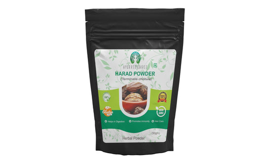 AYURVEDASHREE Haritaki Powder 50 Gm I Terminalia Chebula Powder I an Ayurvedic Herb for Vata I Vata Kapha and Pitta BalancerI Non GMO I Gluten Free I GMP Cerfitied