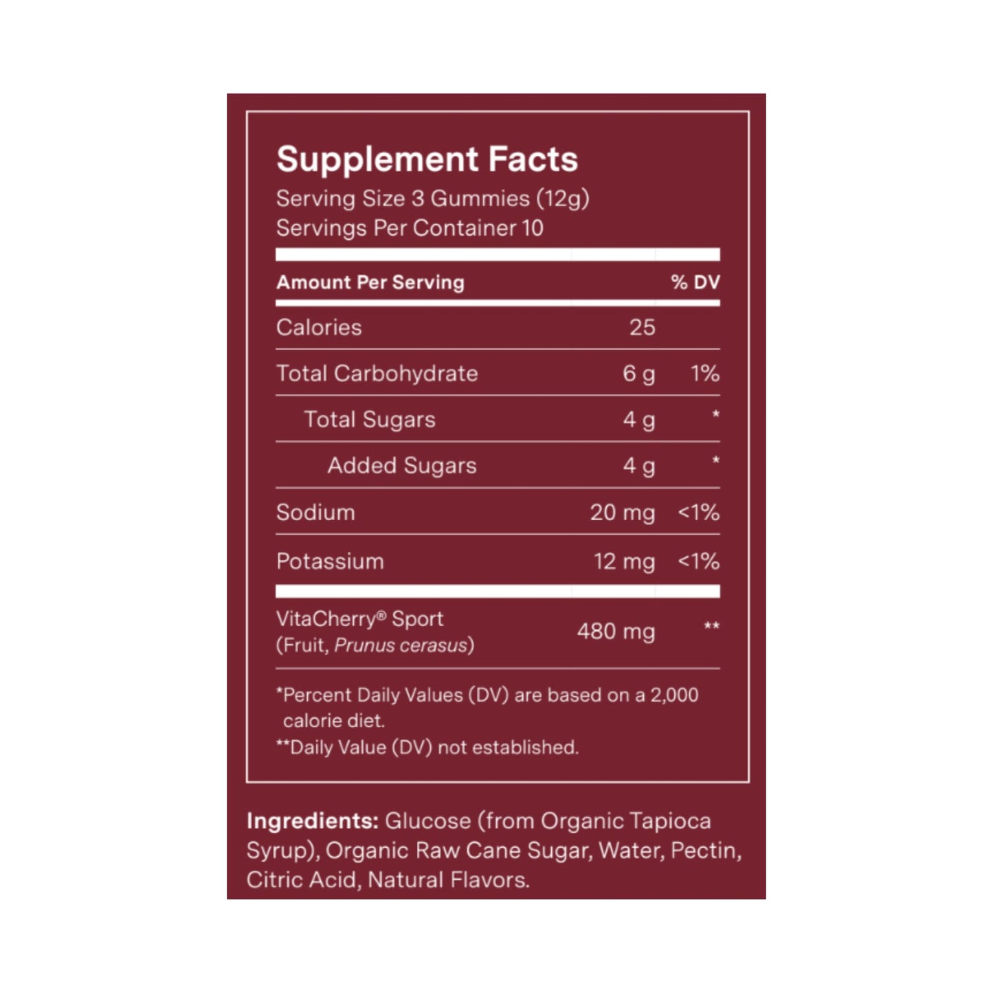 Recovery Gummies - Tart Cherry Gummies for Muscle Recovery - Hibiscus Cherry Flavor with Antioxidants & Electrolytes Combats Soreness, Boosts Energy - Vegan, Non-GMO, Gluten-Free