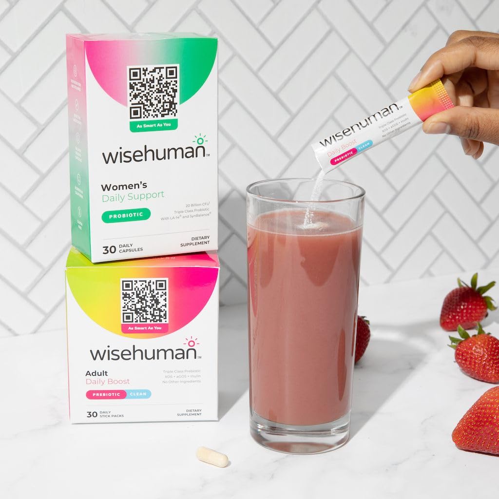 Wise Human Prebiotic Fiber Boost - 30 Daily Stick Pack - Unflavored
