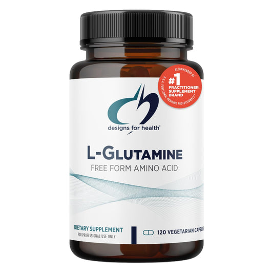 Designs for Health L Glutamine Capsules - 850mg Vegetarian Amino Acids Supplement to Support Muscle Recovery, Digestive, Immune + Gut Health - Non-GMO + Gluten Free (120 Capsules)
