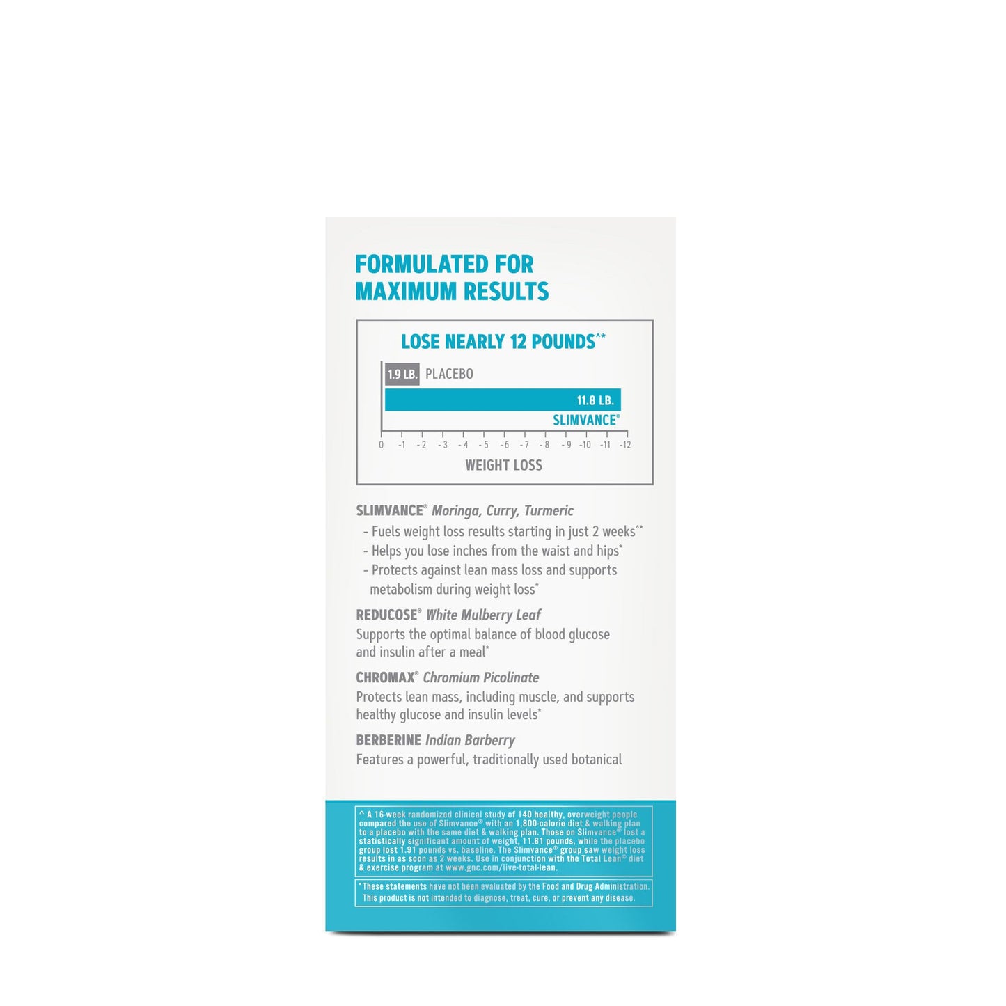 GNC Total Lean GlucaTrim - 120 Capsules | 60 Servings