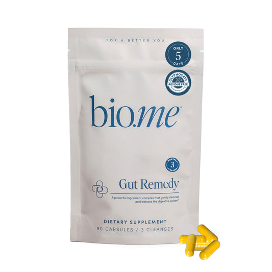 Biome Gut Cleanse Capsules (5 Day Cleanse, 3 Rounds, 90 Capsules) Gut Remedy with Magnesium Citrate, Berberine, Immunolin, L-Glutamine - Reset Digestive System, Rebalance Microbiome (3 Month Supply)