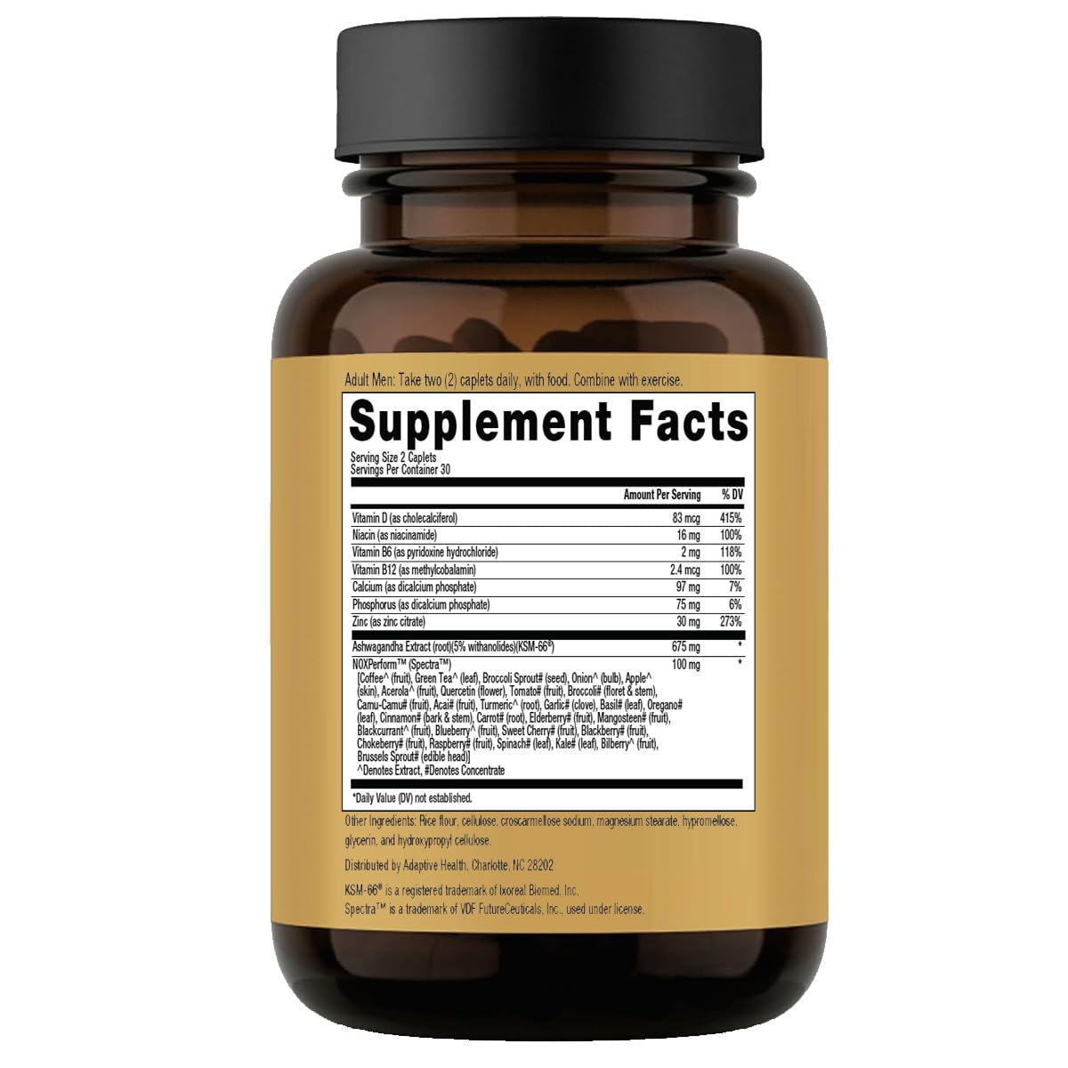 Ageless Male Max Total Testosterone Booster Supplement for Men, 120 Caplets