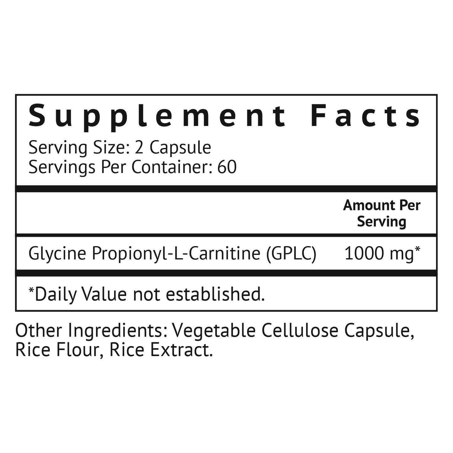 VitaMonk GlycoTrax™ GPLC Extra Large Bottle - 120 Capsules of High-Absorption Glycine Propionyl-L-Carnitine with No Artificial Fillers - Glycine Propionyl L Carnitine Supplement