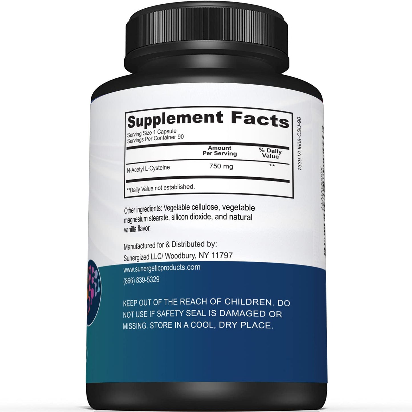 Premium NAC Supplement N-Acetyl Cysteine - 750mg Per Capsule - Supports Liver, Detox Immune, Cellular & Respiratory Health - 90 N Acetyl Cysteine Capsules