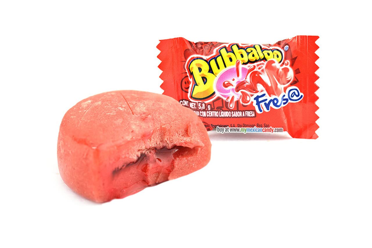 Bubbaloo Mexican Bubble Gum Variety Pack 150 Pcs Authentic Bubblegum Fruit Flavors Banana Strawberry and Blueberry by Don Turinos