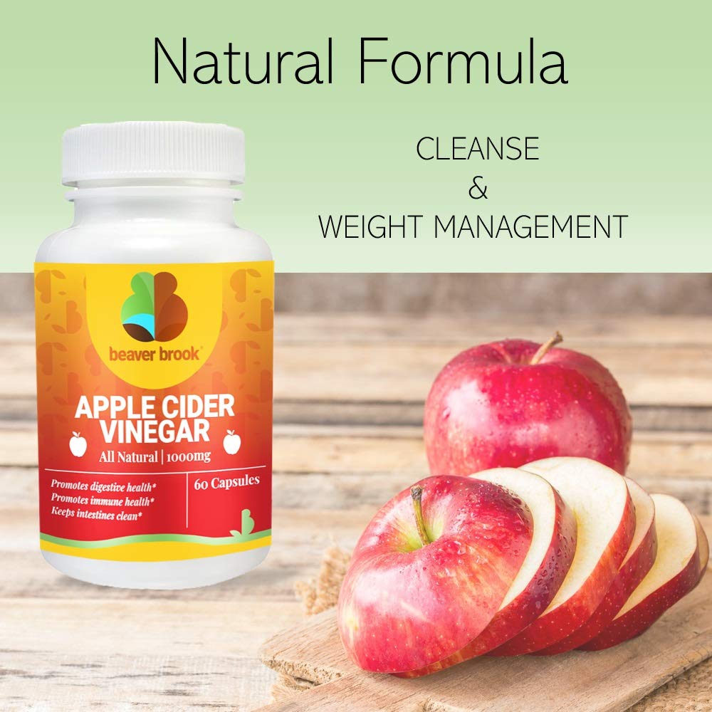 Beaver Brook Apple Cider Vinegar All Natural Dietary Supplement - 60 Capsules