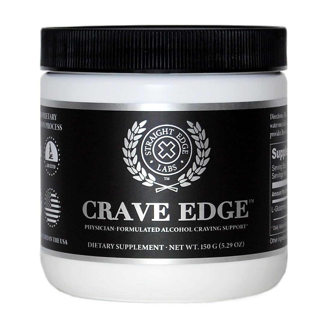 Crave Edge Alcohol Craving Support | Physician-Formulated | Anti Alcohol Replacement Drink | Stop Drinking Alcohol | Liver Detox | Fast Acting | No Big Pills or Bad Taste | 150G Powder-30 Servings