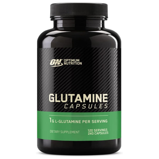 Optimum Nutrition L-Glutamine Muscle Recovery Capsules, 1000mg, 240 Count (Package May Vary)