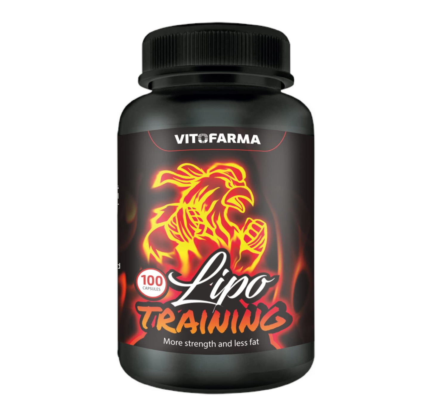 VITOFARMA Reductor de Grasa Corporal Lipo Training 100 CAPSULAS para Gallos, for Rooster