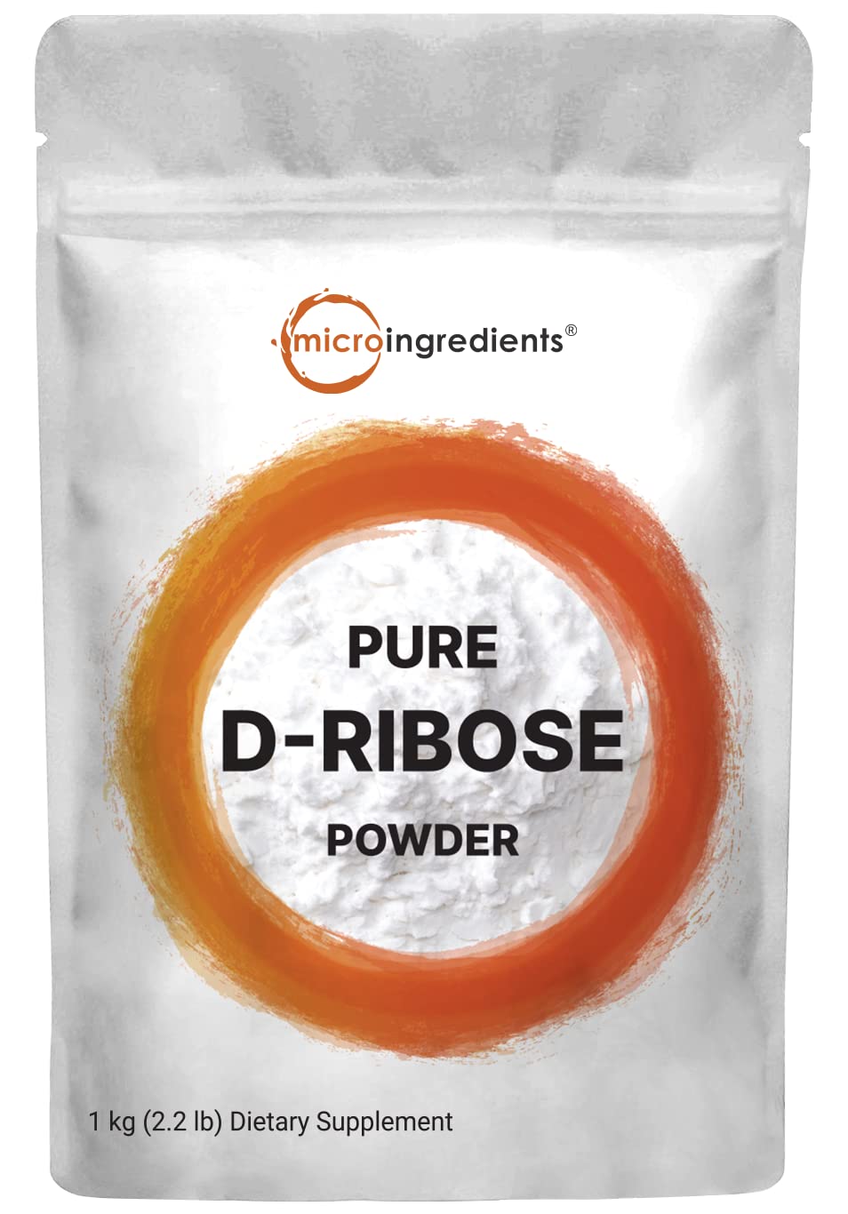 Pure D Ribose Powder, 1 KG (2.2 Pound & 200 Servings) - Hair Support Supplement, Natural Simple Sugar, Dissolves Clear, Pharmaceutical Grade - Filler Free, No GMOs, No Gluten & Water Soluble