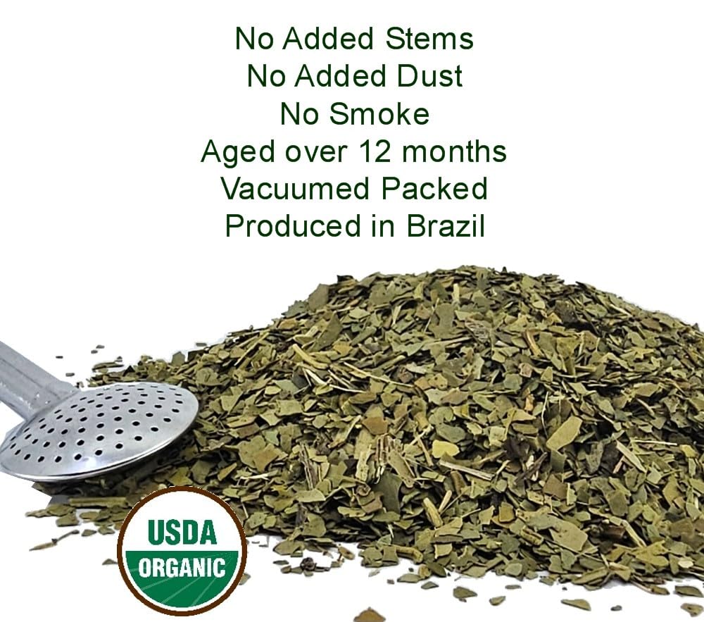 GOYERBAMATE Premium Organic Yerba Mate Pure Leaf Smoke Free Aged 22 Lbs 1 Kg