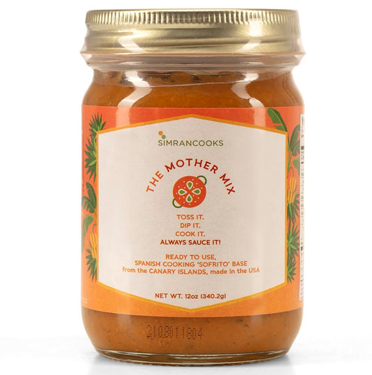 Simrancooks The Mother Mix Spanish Sofrito Cooking Base  Ready to Eat Vegetable Base For Paella Recipe Base for Meat Vegetables  Seafood Mix  From Canary Islands Spain 12oz  Made in USA