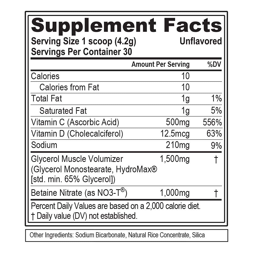 EVL PumpMode Nitric Oxide Supplement - Nitric Oxide Booster Pump Pre Workout Powder with Glycerol and Betaine for Muscle Recovery Growth and Endurance - Stim Free Pre Workout Drink (Unflavored)