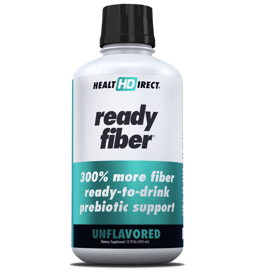 HEALTH DIRECT - Ready Fiber - Prebiotic Liquid Fiber Supplement for Women, Men and Kids - 15 Fl Oz - 15-30 Servings, Unflavored - Easier Than Gummies, Powders and Pills