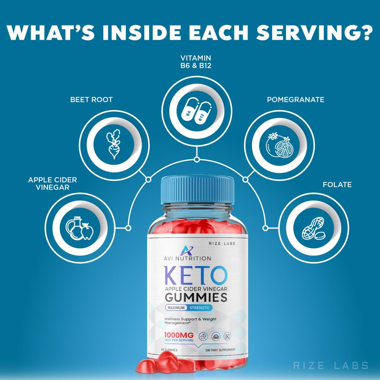 (2 Pack) Avi Nutrition Keto Gummies, Avi Nutrition Keto, ACV Advanced Weight Loss Gummy, Keto + ACV Supplement, Avi Nutrition for Metabolism Boost, AviNutrition Keto ACV Gummies Reviews (120 Gummies)