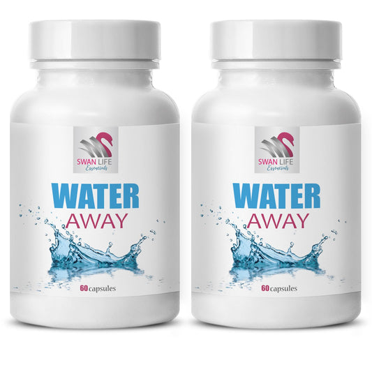 Natural diuretic blend - WATER AWAY - water balance, Diuretic support supplement, Natural support, Water balance, Natural diuretic capsules, Wellness water supplement, Natural diuretic 2 Bot 120 Caps