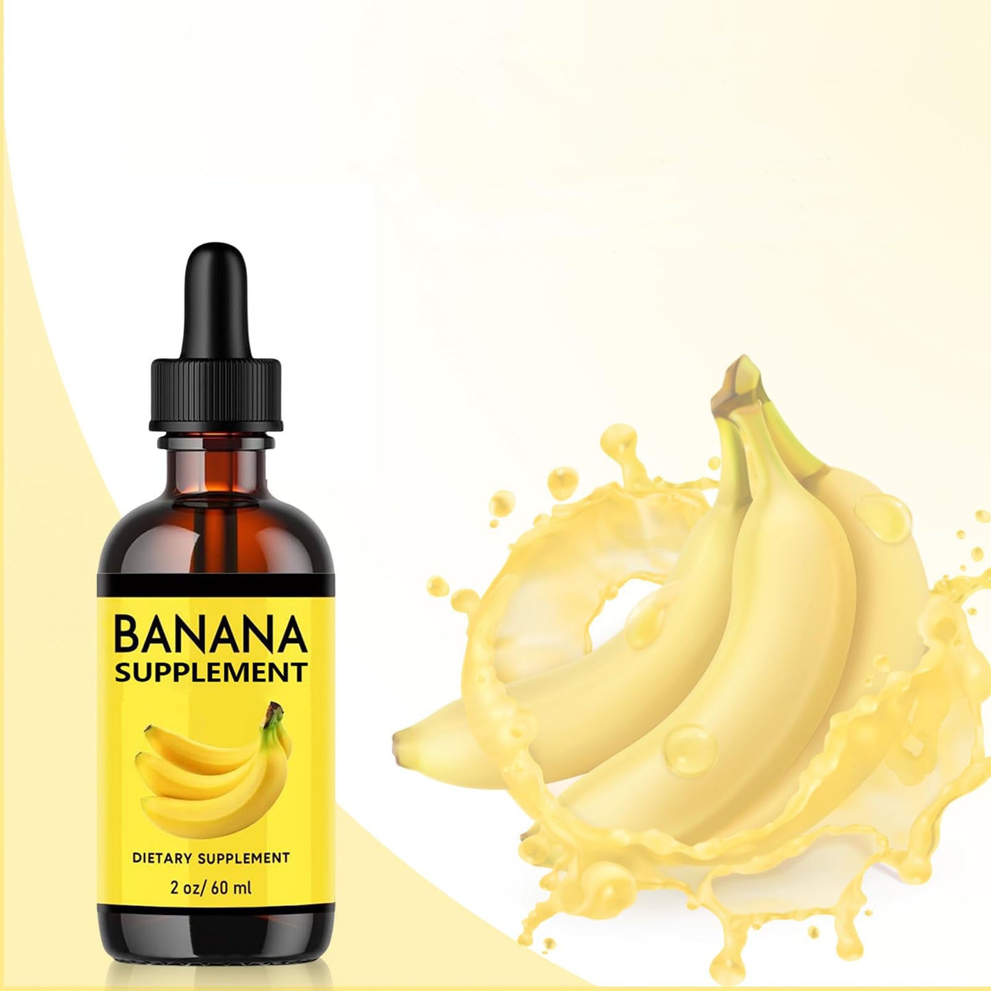 Banana Supplement Liquid Original Banana Extract Liquid for Women Gut Health 2 Pack