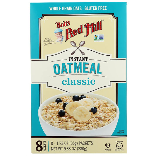 Bobs Red Mill Classic Oatmeal Packets 123 Ounce 4 Packs of 8