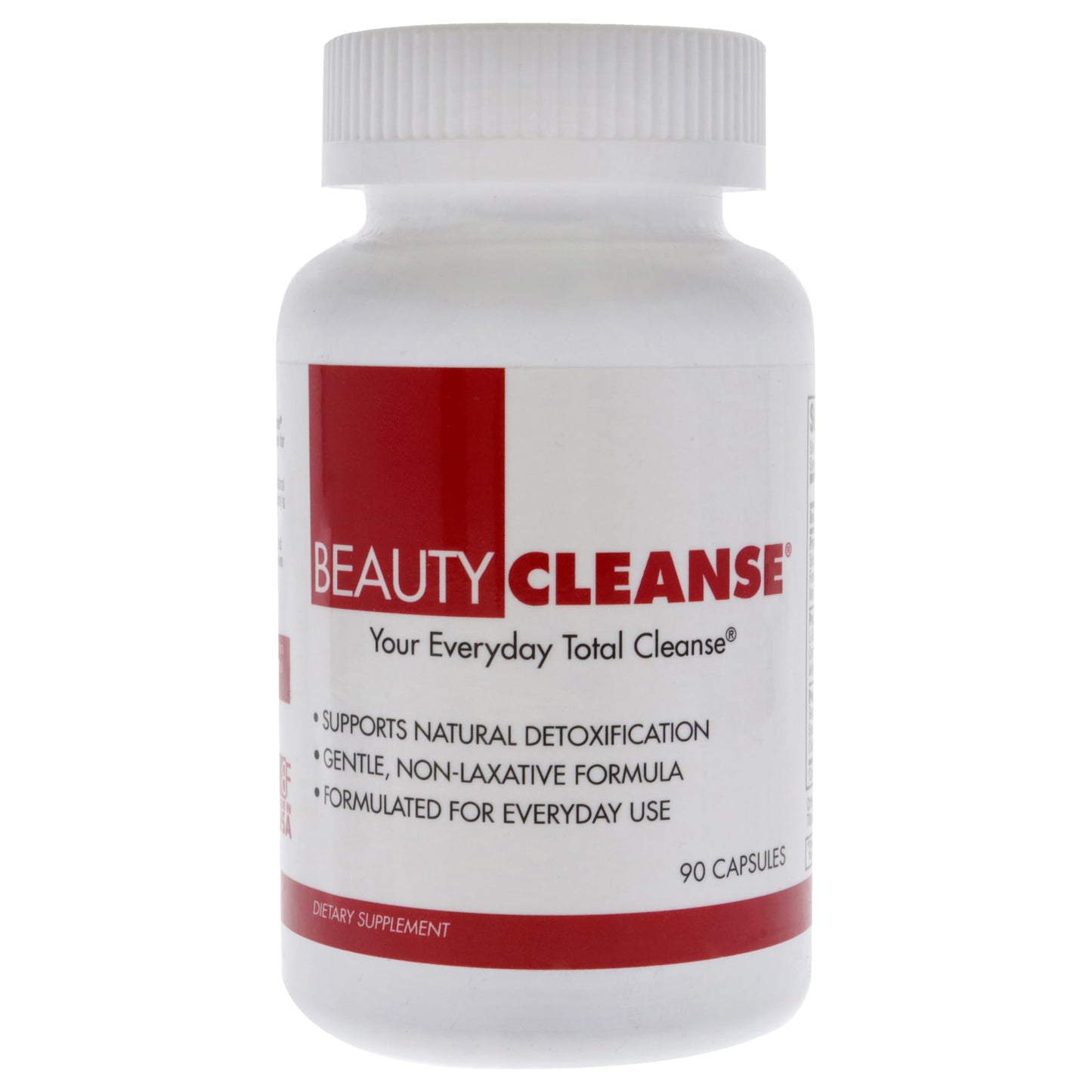 BeautyFit BeautyCleanse Natural Detox Capsules - Gentle and Non-Laxative Herbal Detox - Supports Elimination and Provides Protection Against Oxidative Stress - Safe for Daily Use - 90 Count