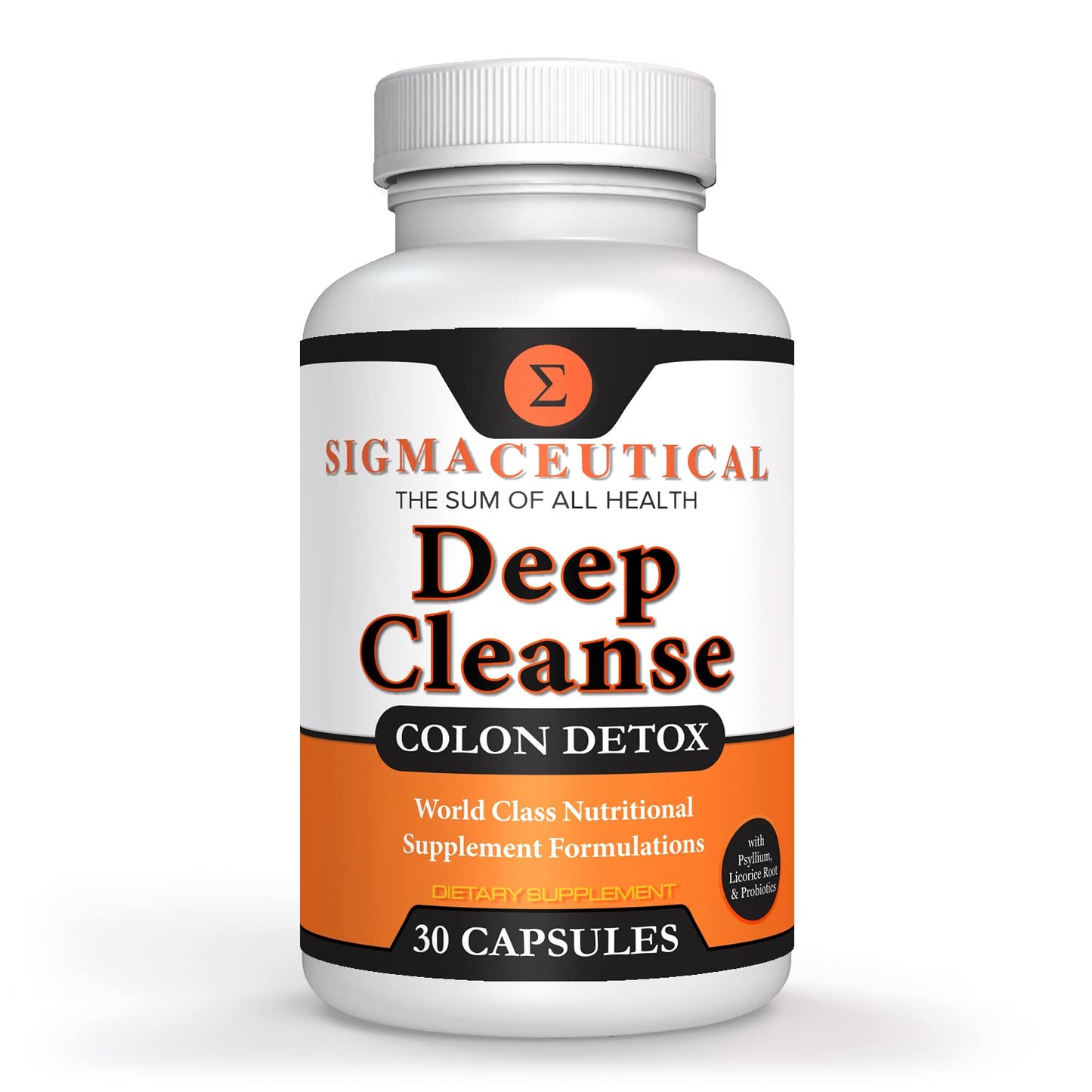 Sigmaceutical 1 Day Colon Cleanse - Detox Cleanse - Bowel Cleanse & Laxative - Bowel Detox - Colon Cleanser & Detox - 30 Capsules