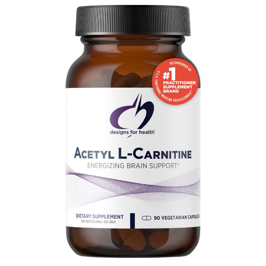 Designs for Health Acetyl L-Carnitine Capsules 800mg - Energizing Brain Support - Non-GMO, Vegetarian Acetyl L-Carnitine HCl Supplement (90 Capsules)
