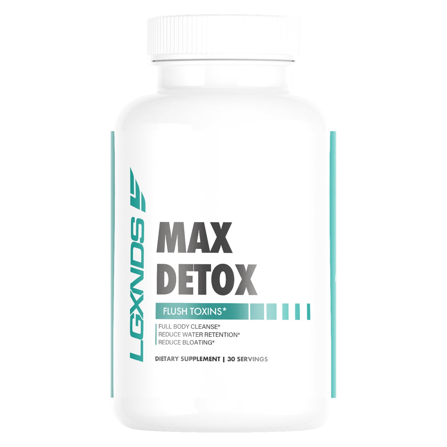 LGXNDS Max Detox - Full Body Cleanse, Reduce Water Retention, Reduce Bloating Dietary Supplement - 60 Capsules, 30 Servings