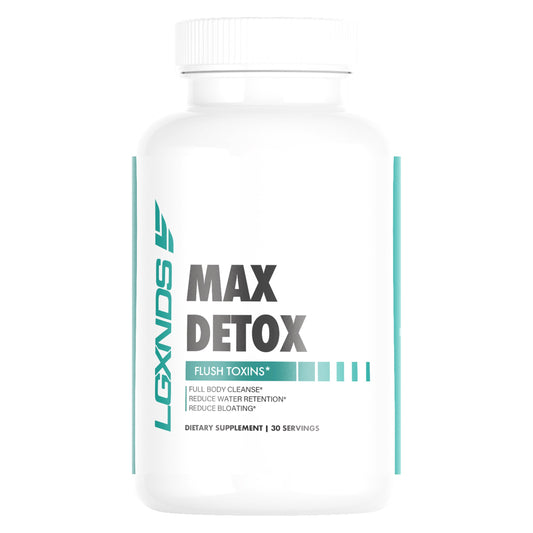 LGXNDS Max Detox - Full Body Cleanse, Reduce Water Retention, Reduce Bloating Dietary Supplement - 60 Capsules, 30 Servings