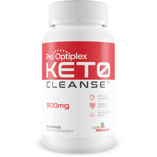 Pro Optiplex Keto Cleanse - Cleanse & Detox Naturally - Herbal Keto Cleanse with Probiotics - Help Flush Waste & Toxins - Full Body Cleanse & Colon Cleanse - Support Reduced Bloating