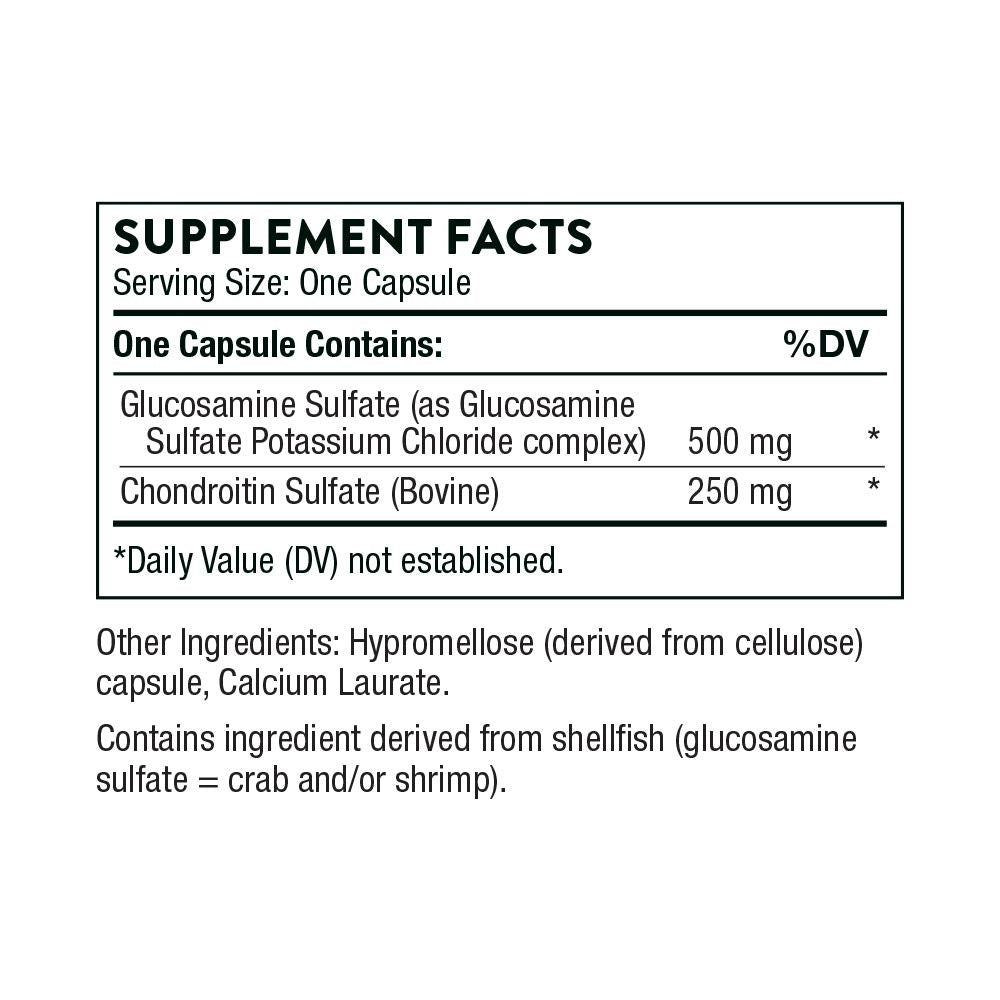 THORNE Glucosamine & Chondroitin - Support to Maintain Healthy Joint Function and Mobility* - 90 Capsules