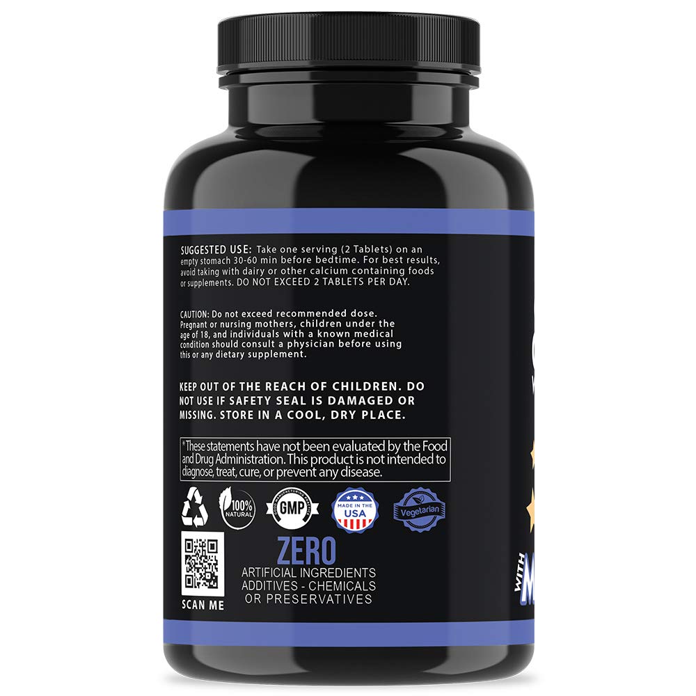 Garcinia Cambogia PM Weight Loss Sleep, All Natural Supplement w/Valerian Root & Melatonin to Help Burn Fat Overnight, Night Time Appetite Suppressant, Vegetarian Formula (1-Bottle)