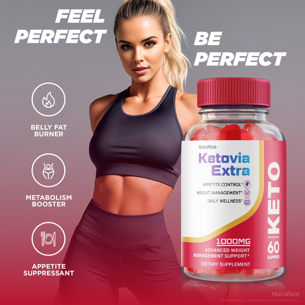 (2 Pack) Ketovia Extra Gummies - Ketovia Extra ACV Gummies, Ketovia ACV Gummies Advanced Weight Loss, Maximum Strength Supplement, Ketovia Keto + ACV Gummy, Keto Via Extra Reviews (120 Gummies)