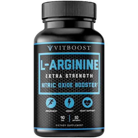 VITBOOST Extra Strength L Arginine Capsule 1500mg - Nitric Oxide Supplements for Stamina, Muscle, Vascularity & Energy - Powerful NO Booster with L-Arginine, L-Citrulline & Essential Amino Acids