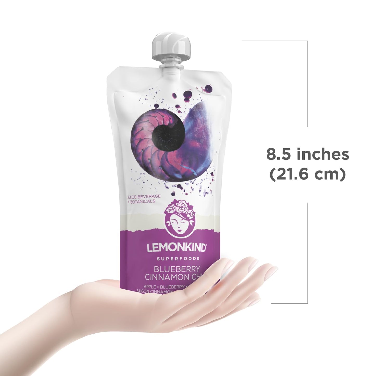 Blueberry Cinnamon Chia Superfood Juice  Digestion  Sport Health 10 oz 12 Pack