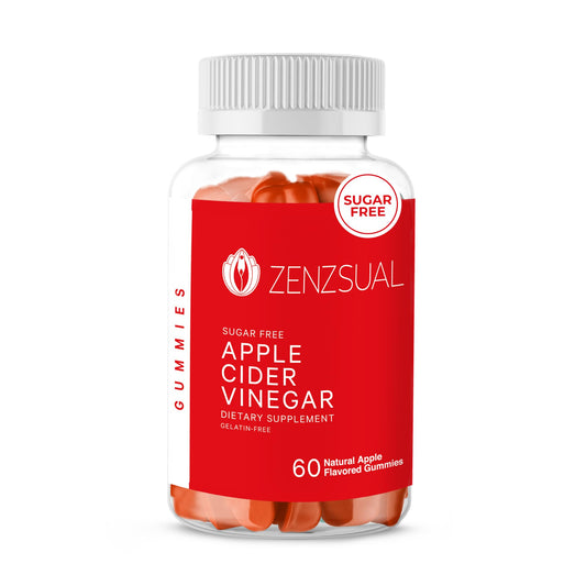 Zenzsual Apple Cider Vinegar Gummies - Digestive, Metabolism and Immune Health Support, Boost Energy - ACV Gummies with VIT B12, Beetroot & Pomegranate - Gelatin and Gluten Free (60 Gummies)