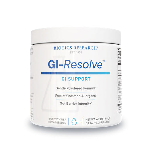 Biotics Research GI Resolve Optimal Gastrointestinal Support, Great-Tasting Powder, Free of Added Flavors, Colors, Gums or Common allergens. Gut Lining Support and Healing, L-Glutamine 6.7oz