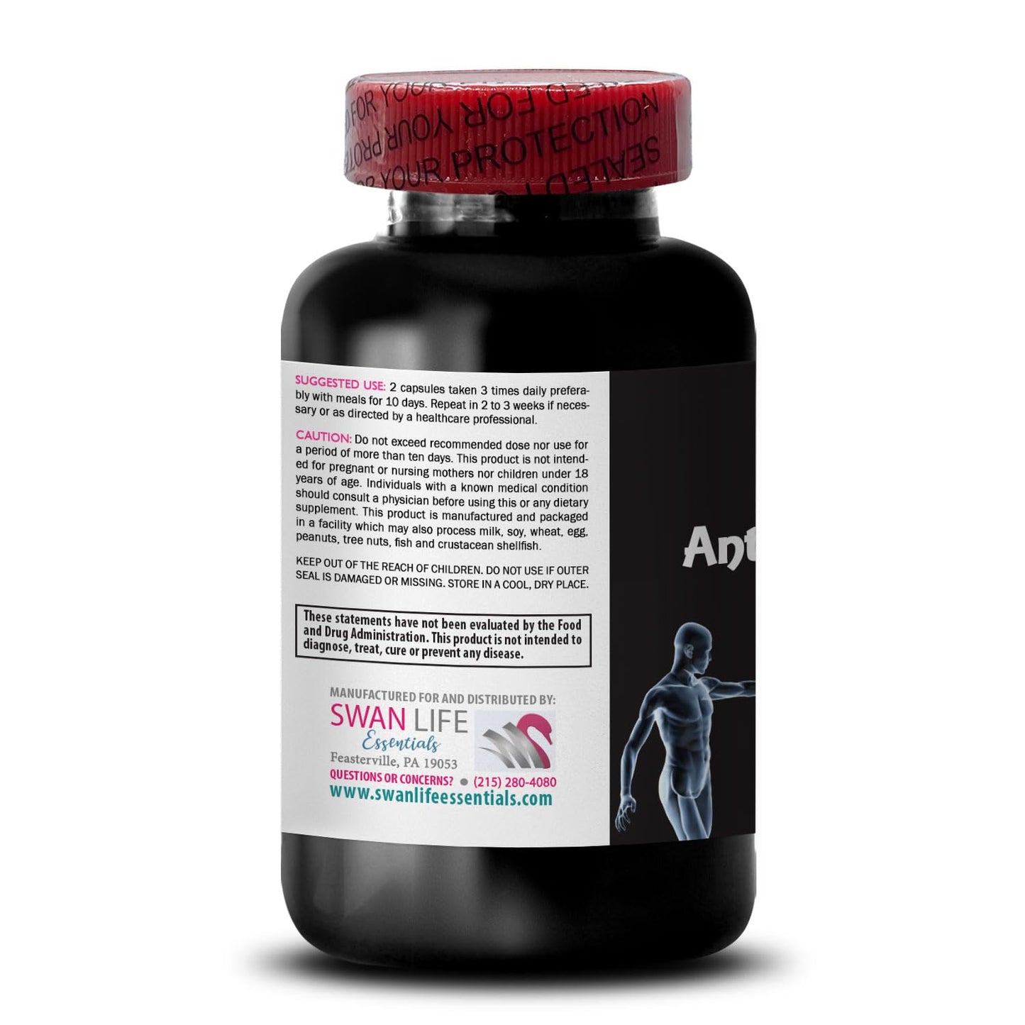 Inner Detox - ANTI-PARASITE COMPLEX - Clean Pathways, Fresh Start, Daily Wellness, Refresh Blend, Daily Defense, Botanical Shield, Balanced Support, Herbal Balance 3 Bottles 180 Capsules