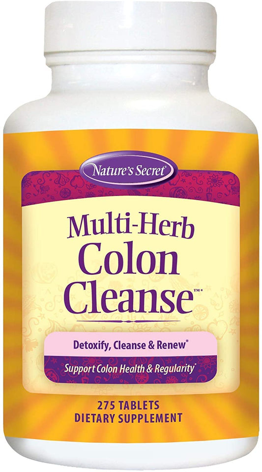 Nature's Secret: Multi Fiber Colon Detoxify Cleanse, 275 tabs (3 pack)