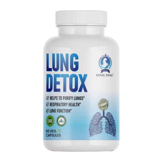 ROYAL SWAG Lung Cleanse and Detox Capsule- Natural Respiratory Support Supplement for Smokers & Non-Smokers Support Lung Health and Detoxification 60 Capsule