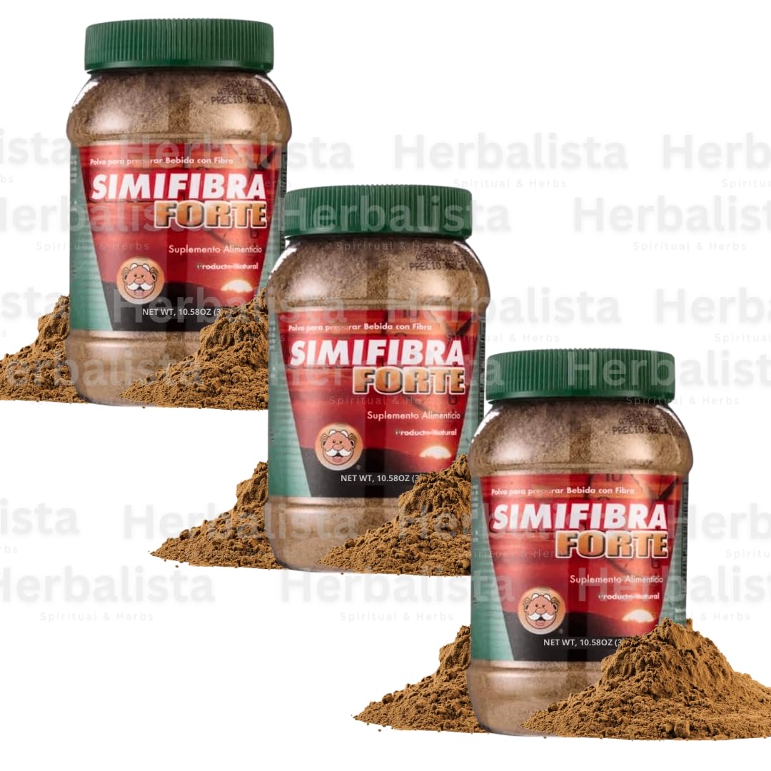 Simfiber ExtraFuerte Fiber Drink Mix 10.5oz(300g) - Dietary Supplement - Suplemento Alimenticio de Fibra en Polvo para la Digestion - La de Similares