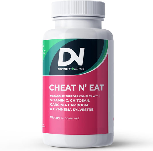 Divinity Nutra Chitosan Supplement with Chitosan Vitamin C Supplement for for Women & Men.Made in USA 60 Tablets Non-GMO Soyfree