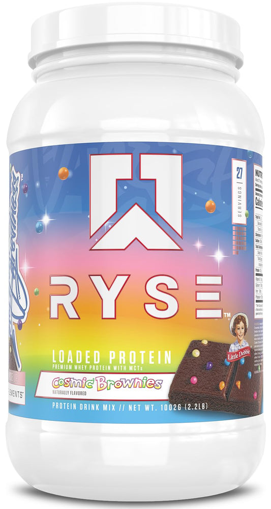 Loaded Premium Whey Protein with MCTs - Little Debbie Cosmic Brownies (2.3 Lbs. / 27 Servings)