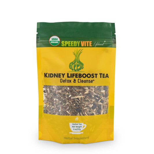 SpeedyVite Kidney Bladder LifeBoost Tea Herbal Supplement - USDA Organic Cleanses & Supports Urinary Tract Health - Marshmallow Root Dandelion Leaf Goldenrod Juniper Hydrangea +More Natural Detox