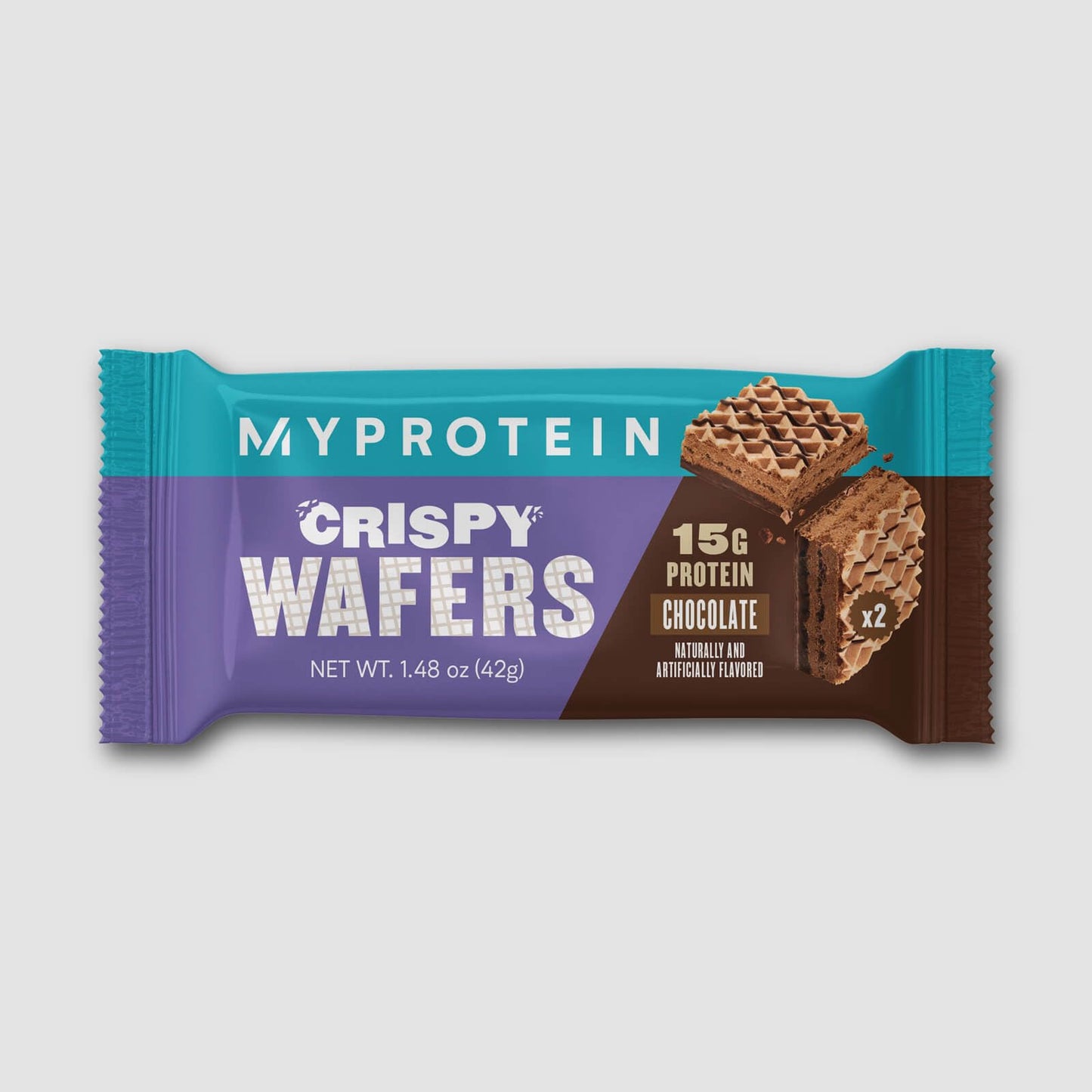 Myprotein Protein Bars Crispy Protein Wafers 15g High Protein Snacks Box of 10 Chocolate Wafers Packs Milk  Whey Protein Isolate Light  Crunchy Snack Bars Delicious Protein Bar Squares
