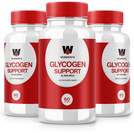 (3 Pack) Wonderfix Glycogen Support Capsules - Official Wonderfix Glycogen to Maintain Stable Healthy Levels, Glycogen Support Advanced Blood Dietary Supplement, Wonder Fix Reviews (180 Capsules)