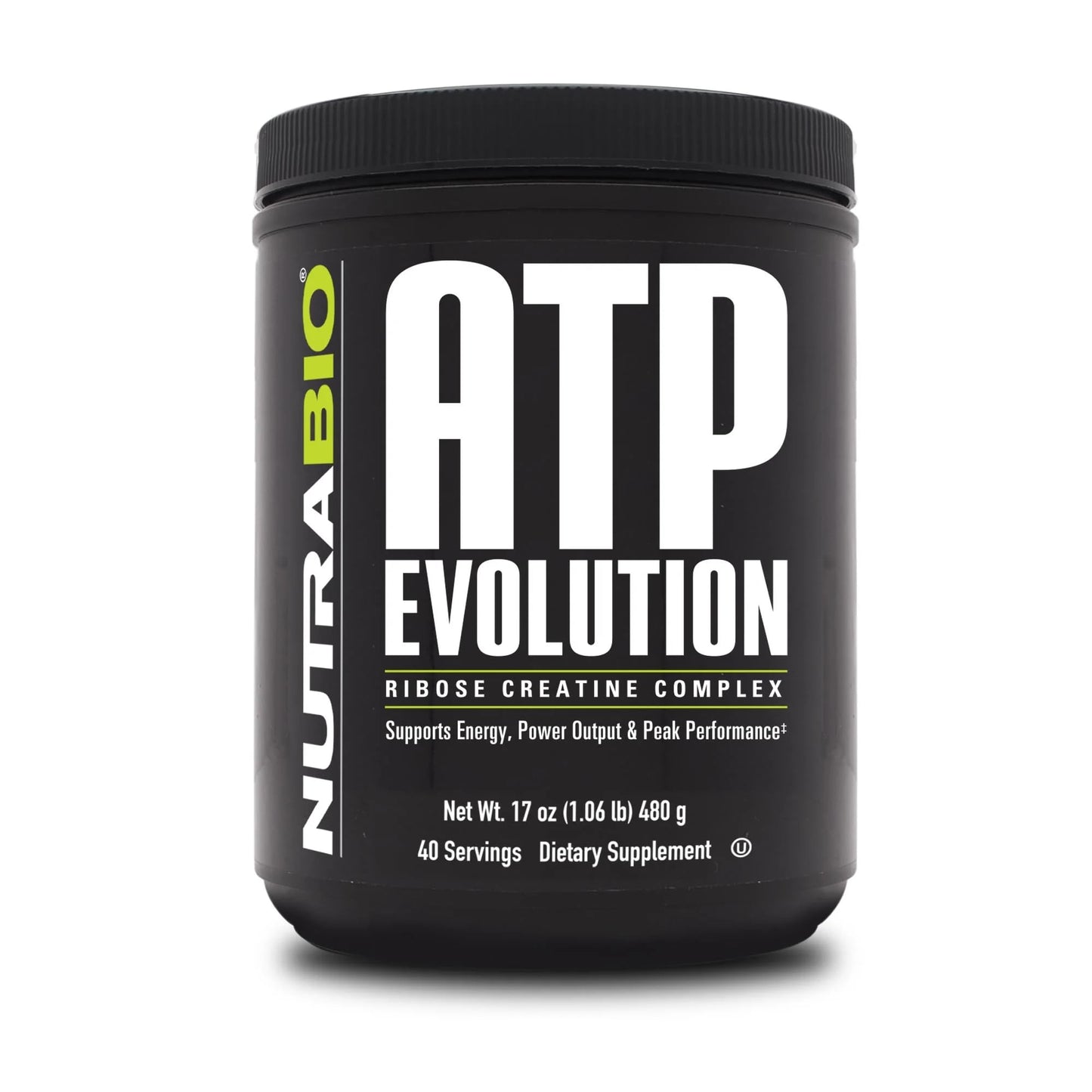 NutraBio ATP Evolution, Supercharged Muscle Recovery, 500g Powder - 40 Servings