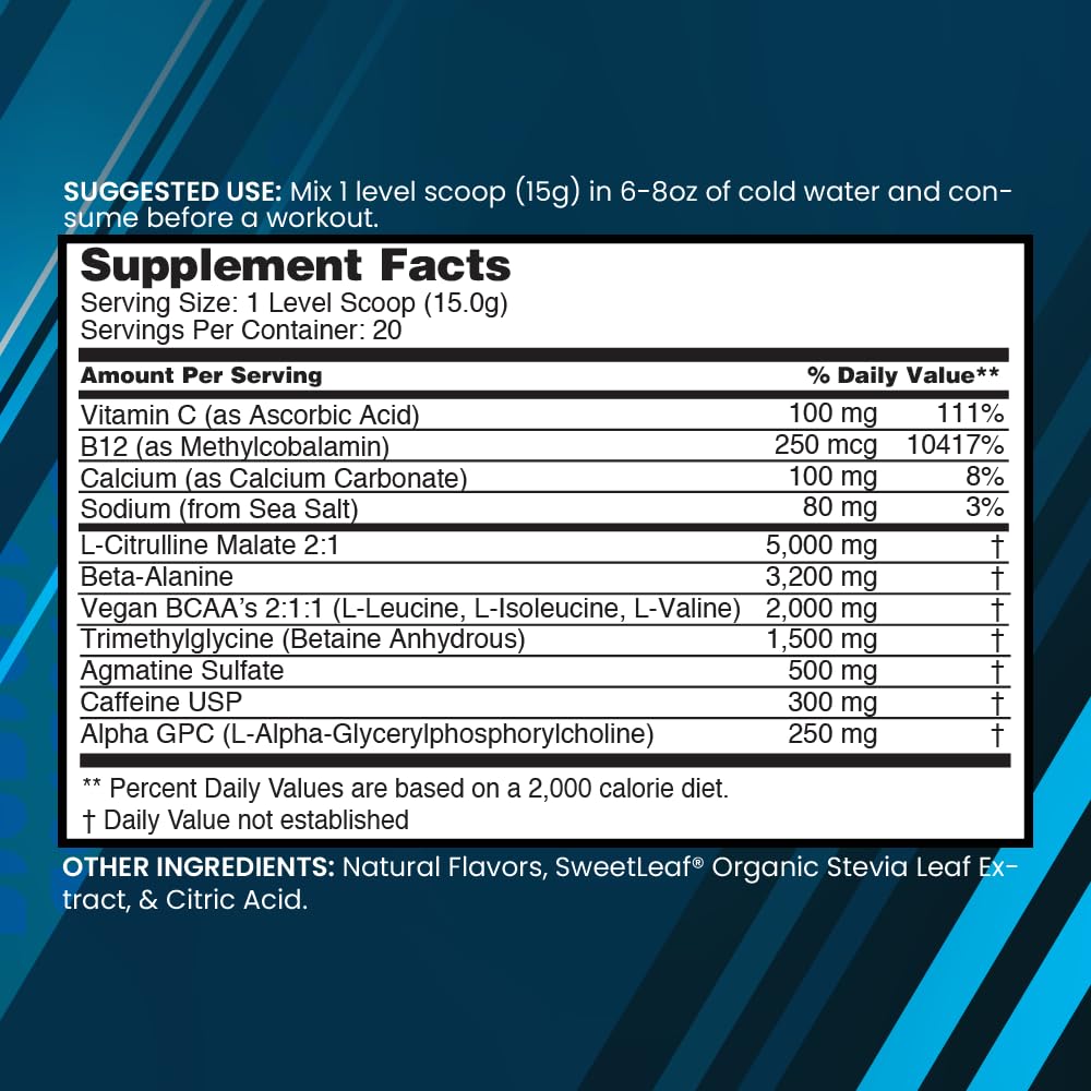 nbpure Pump Juice+ Pre Workout-Energy, Pumps, Focus for Women & Men-Caffeine, BCAA, Glutamine, Nitric Oxide, Alpha Lipoic Acid-Nothing Artificial