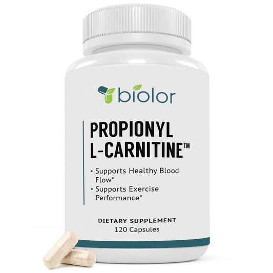 Biovy High Absorption Propionyl-L-Carnitine (PLCAR) No Artificial Fillers - Effective Propionyl L Carnitine HCL Supplement to Support Blood Circulation - 120 Capsules