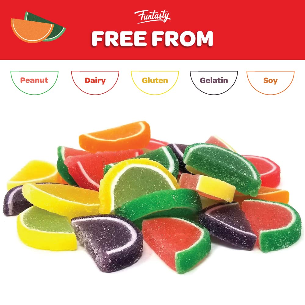 Fruit Slices Jelly Candy Assorted Flavors  5 Pound Box 160 Count
