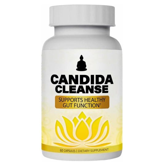 Candida Cleanse, Gut & Colon Support, Advanced Probiotic & Herbal Formula, Oregano Leaf, Wormwood, Black Walnut, Caprylic Acid-1 for Men & Women, 60 Capsules